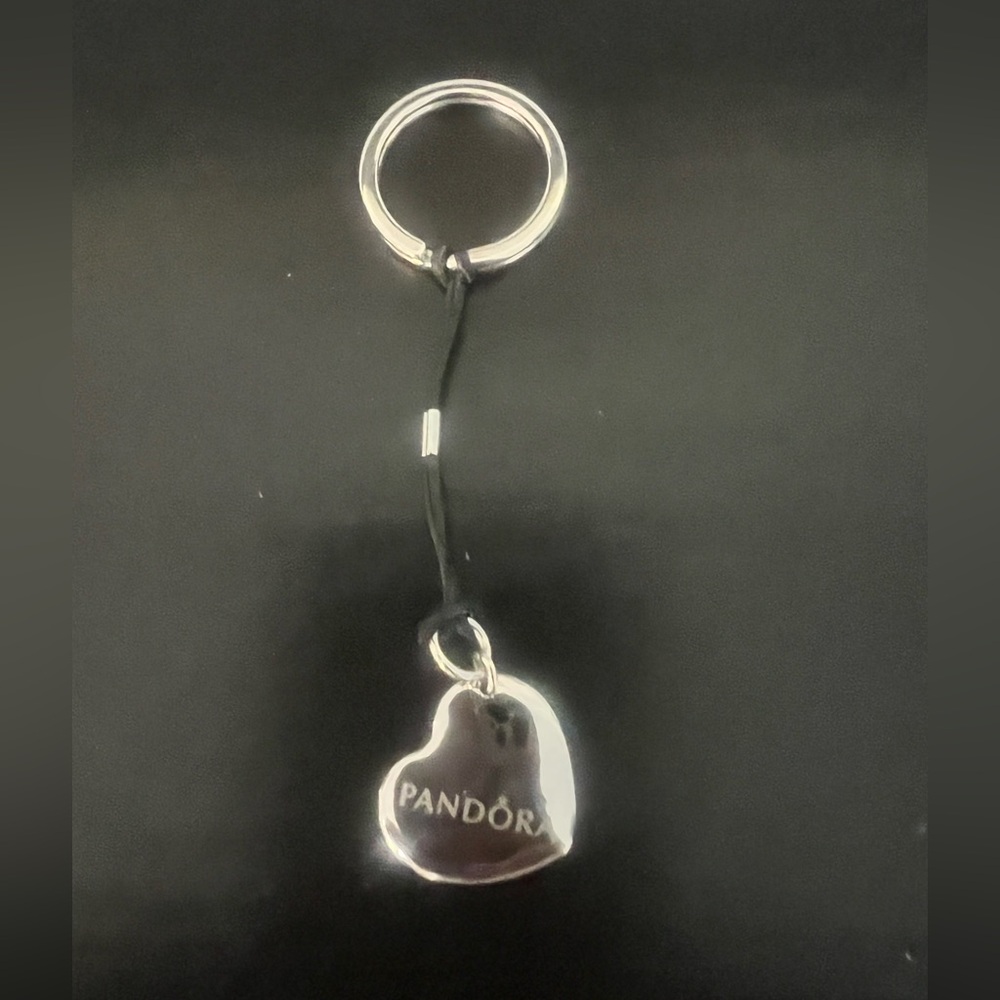 Pandora Silver Heart Keychain